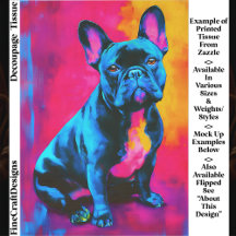 Kleurrijke Pop Art Franse Bulldog Hond EP6R Decoup