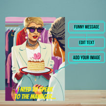 Kleurrijke Pop Art Funny Karen Verjaardag