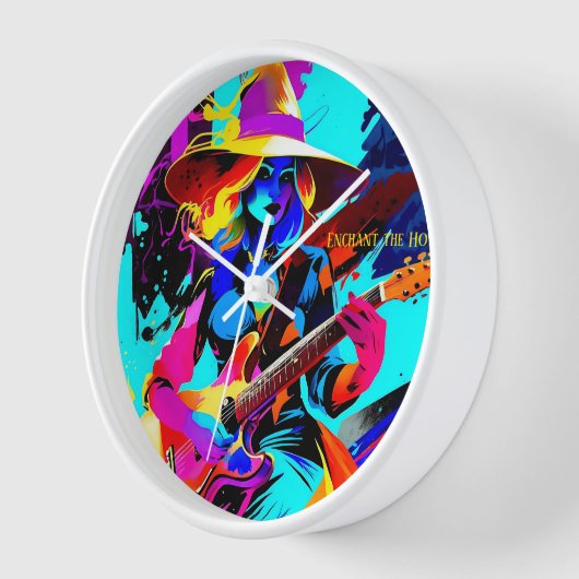 Kleurrijke Pop Art Gitarist Witch (Hoek)