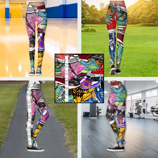 Kleurrijke Pop Art Hardloper Jogger Leggings