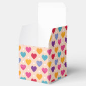 Kleurrijke Pop Art Heart Pattern Bedankdoosjes (Geopend)
