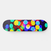 Kleurrijke Pop Art Lichtbellen Skateboarddek Persoonlijk Skateboard (Horizontaal)