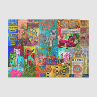 Kleurrijke Pop Art Mixed Media Tissue Paper Tissuepapier