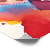 Kleurrijke Pop Art Multiculture People Diversity Poster (Hoek)