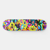 Kleurrijke Pop Art Persoonlijk Skateboard (Horizontaal)