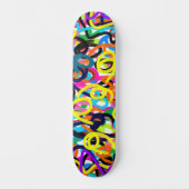 Kleurrijke Pop Art Persoonlijk Skateboard (Voorkant)