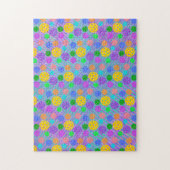 Kleurrijke Pop Art Pickleball Legpuzzel (Verticaal)