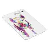 Kleurrijke Pop Art Pig Personalized Magnet Magneet (Rechterzijde)