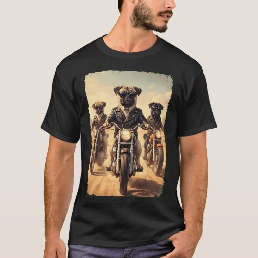 Kleurrijke Pop Art Pug T-shirt (Voorkant)