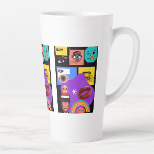 Kleurrijke Pop Art   Retro stripstijl mok
