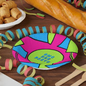 Kleurrijke Pop Art Retro Y2K Party Papieren schale Papieren Kommen