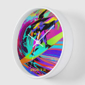 Kleurrijke Pop Art Surfing Witch (Hoek)