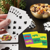 Kleurrijke Pop Art Varken Pokerkaarten (Insitu)