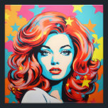 Kleurrijke Pop Art Woman Foto Afdruk<br><div class="desc">Als je van kleurrijke design houdt, is deze perfect voor jou. Het show van een vrouw.</div>