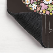 Kleurrijke Pop van de Veerbloem Whimsical Chic Muismat (Hoek)