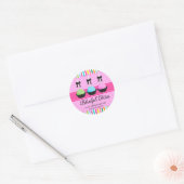 Kleurrijke Poppen Bakkerij Doos Verzegeling Ronde Sticker (Envelop)