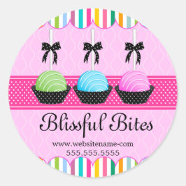 Kleurrijke Poppen Bakkerij Doos Verzegeling Ronde Sticker