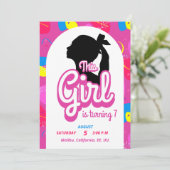 Kleurrijke Poppenuitnodiging Kaart (Staand voorkant)