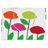 Kleurrijke Poppy Bloemen Bloemen Groot Cadeauzakje (Voorkant)