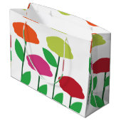 Kleurrijke Poppy Bloemen Bloemen Groot Cadeauzakje (Achterkant Gekanteld)