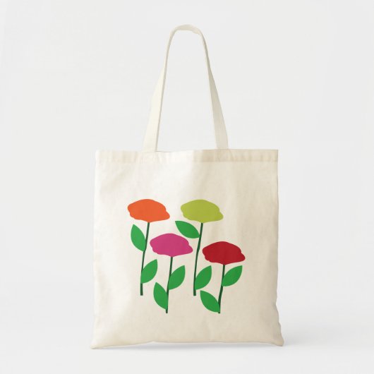 Kleurrijke Poppy Bloemen Bloemen Tote Bag (Voorkant)