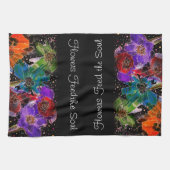 Kleurrijke Poppy Flowers 1/2 Fold keukenhanddoek (Horizontaal)