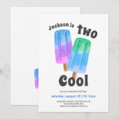 Kleurrijke Popsicle Jongen 2e Verjaardag Kaart (Voorkant / Achterkant)