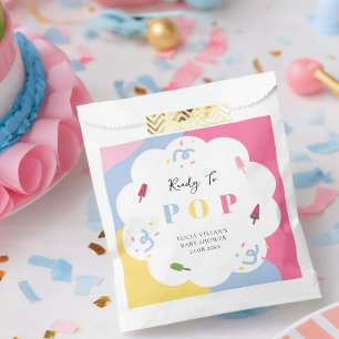 Kleurrijke Popsicle Klaar om te Barsten Baby Showe Bedankzakje