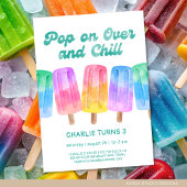 Kleurrijke Popsicle Summer Birthday Elke leeftijd  Kaart
