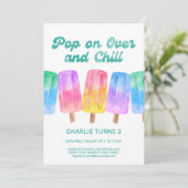 Kleurrijke Popsicle Summer Birthday Elke leeftijd Kaart (Staand voorkant)