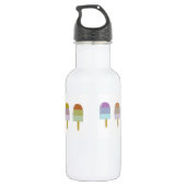 Kleurrijke Popsicle Waterfles Waterfles (Achterkant)