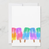 Kleurrijke Popsicle Zomer 5e Verjaardag Kaart (Achterkant)