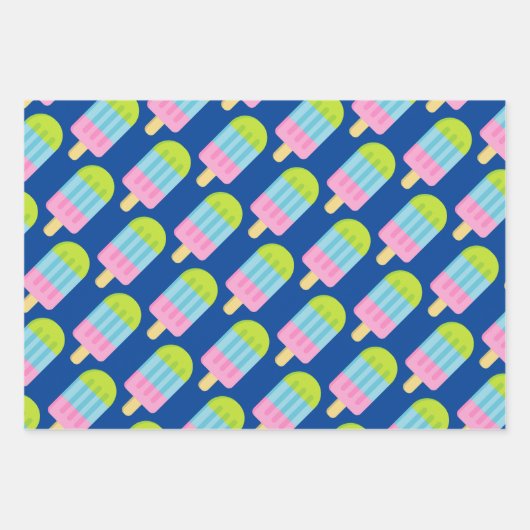 Kleurrijke popsikel voor het verpakken van papierb inpakpapier vel (Voorkant 2)