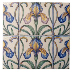 Kleurrijke Portugese Azulejo Iris-tegel Tegeltje