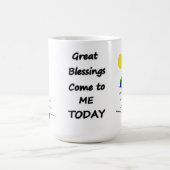 Kleurrijke positieve zegeningen koffiemok (Center)