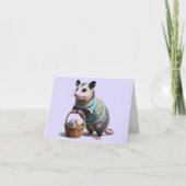 Kleurrijke Possum Downloadable Pasen Kaart (Voorkant)