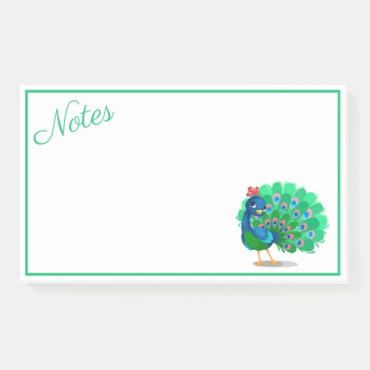 Kleurrijke Post-It-notities met Pauw Post-it® Notes (Voorkant)