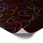 Kleurrijke poster afdrukken (Hoek)