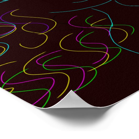 Kleurrijke poster afdrukken (Hoek)