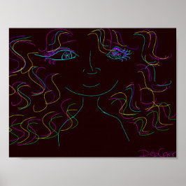 Kleurrijke poster afdrukken