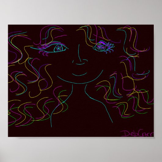 Kleurrijke poster afdrukken (Voorkant)