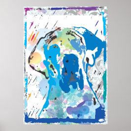 Kleurrijke poster “Great Dane"