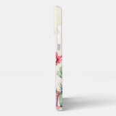 Kleurrijke potcactussen en vetplanten met naam iPhone hoesje (Linkerkant)