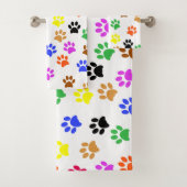 Kleurrijke poten bad handdoek (Insitu)