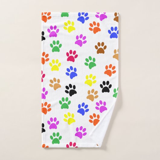 Kleurrijke poten bad handdoek (Handdoek)