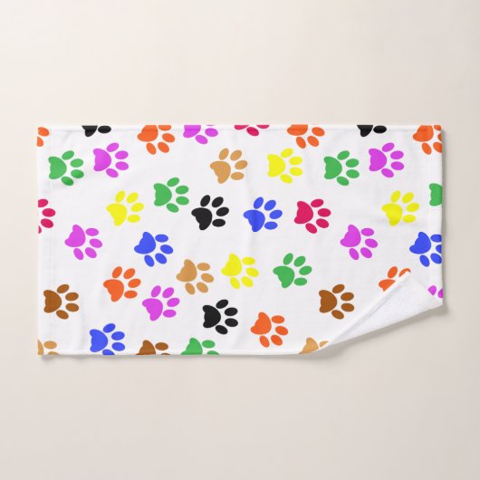 Kleurrijke poten bad handdoek (Handdoek)