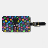 Kleurrijke poten bagagelabel (Voorkant horizontaal)