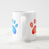 Kleurrijke poten grote koffiekop (Achterkant)