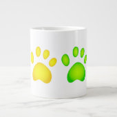 Kleurrijke poten grote koffiekop (Voorkant)