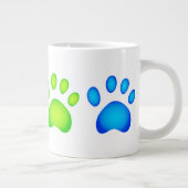 Kleurrijke poten grote koffiekop (Rechts)